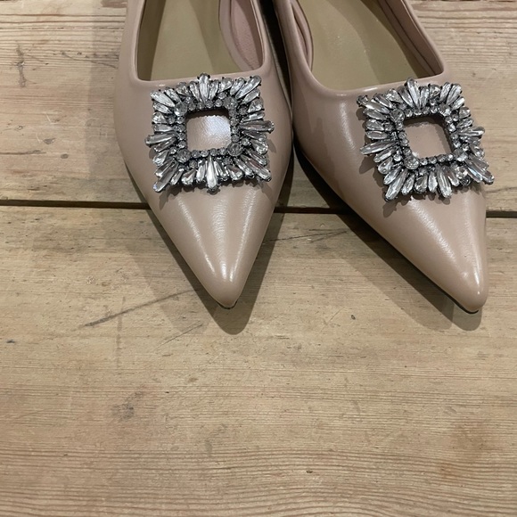 Aida jewel nude buckle flat in size 42 New without box - Picture 5 of 5